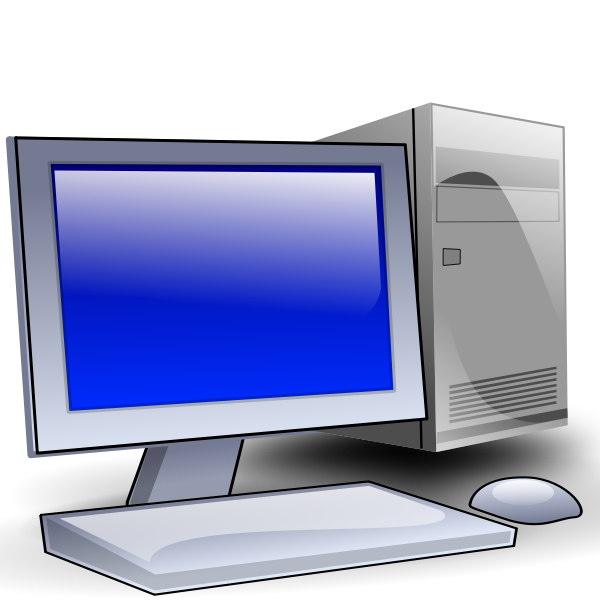 SVG Old style computer vector illustration