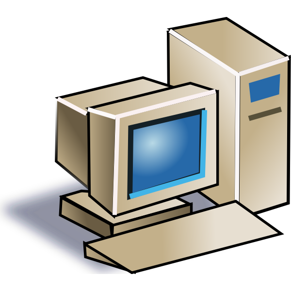 SVG Old style computer vector image
