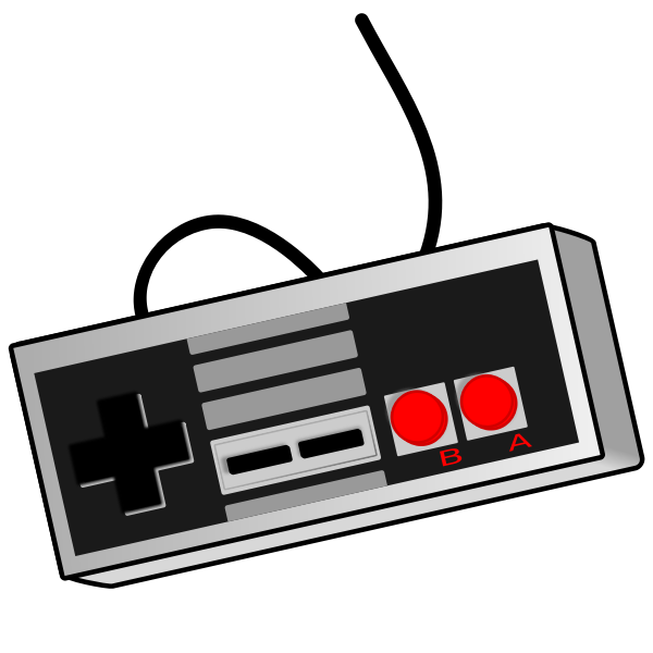 SVG Old style game controller vector clip art