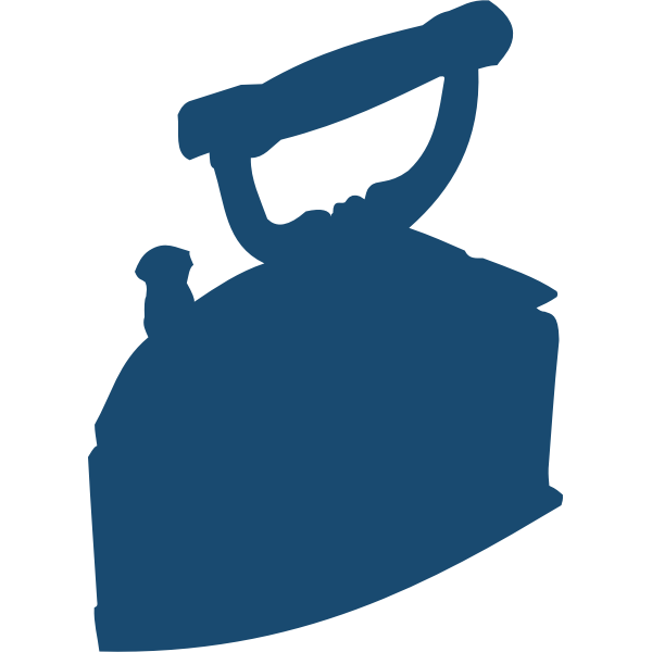 SVG Old style iron silhouette vector image