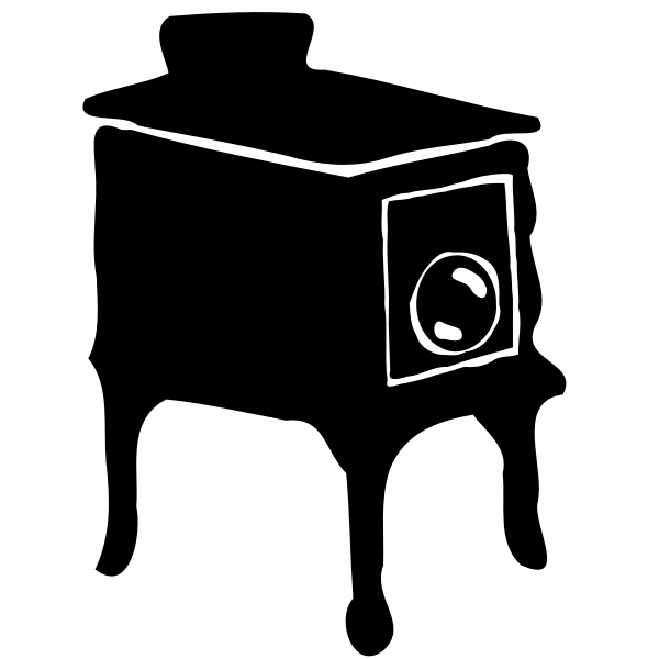 SVG Old style stove vector