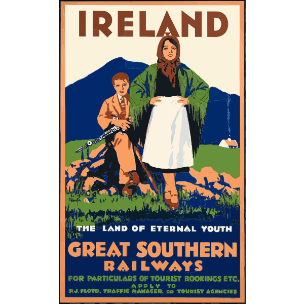 SVG Old travel billboard