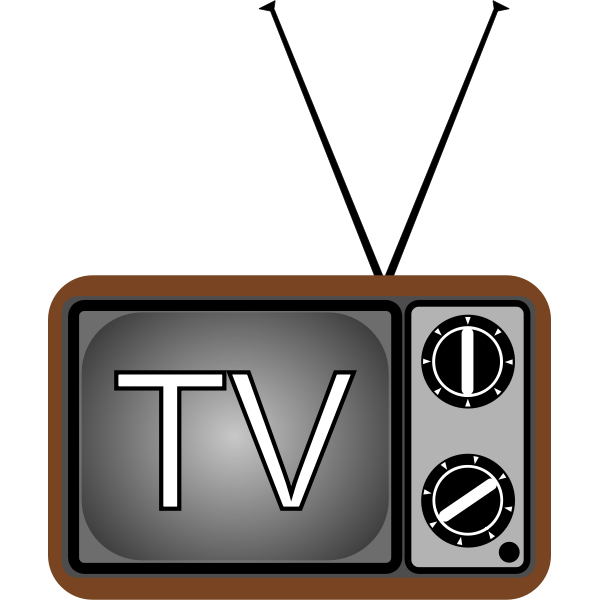 SVG Old TV set vector illustration