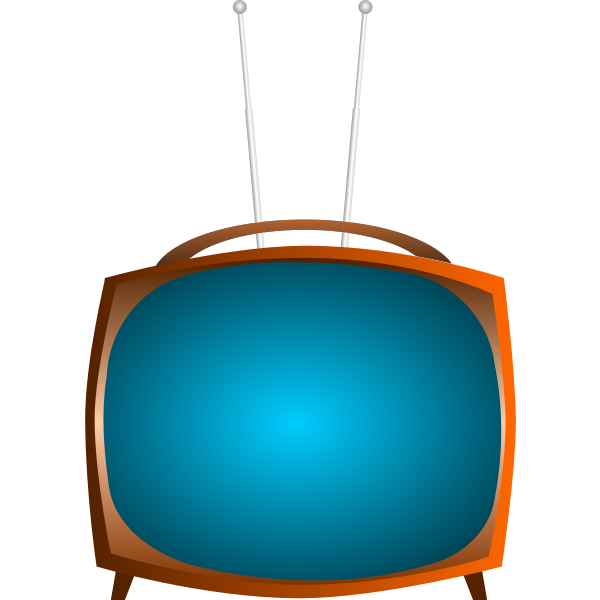 SVG Old TV vector clip art