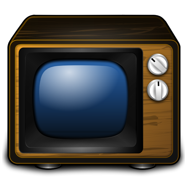 SVG Old TV vector image