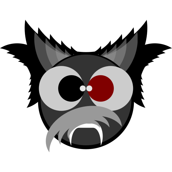 SVG Old vampire from cartoon