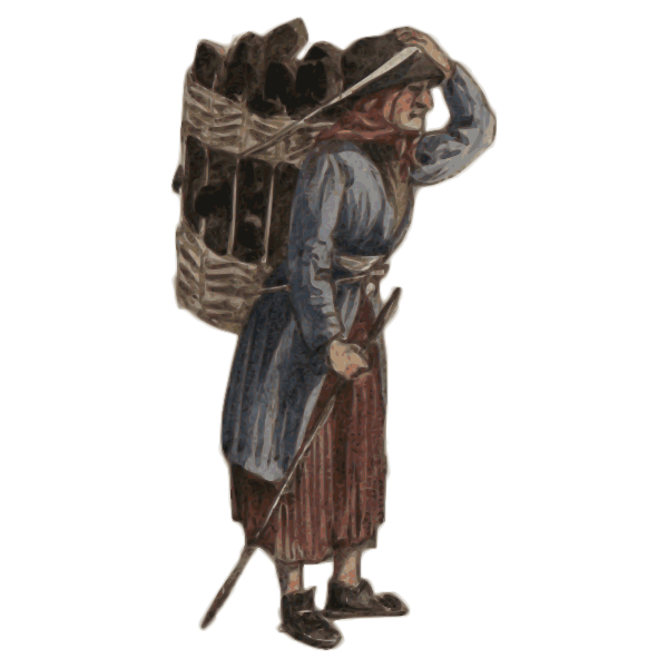SVG Old woman039s image