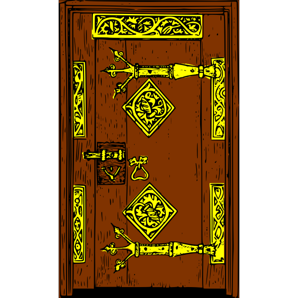 SVG Old wooden door