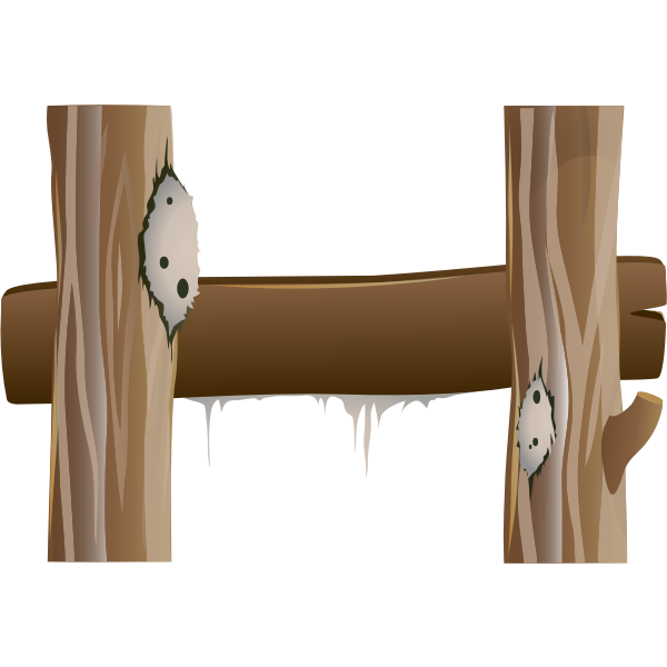 SVG Old wooden ladder