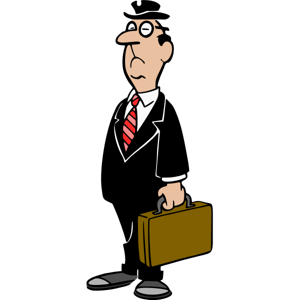 SVG Older businessman