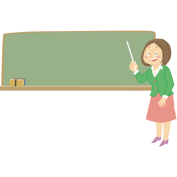SVG Older teaching lady