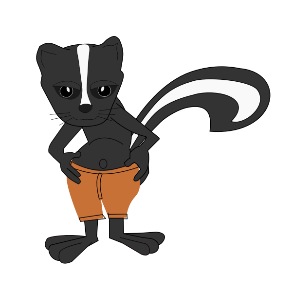 SVG Ole the Stanky Skunk  Animation