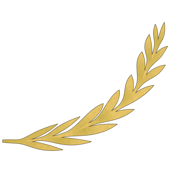 SVG Olive branch in gold