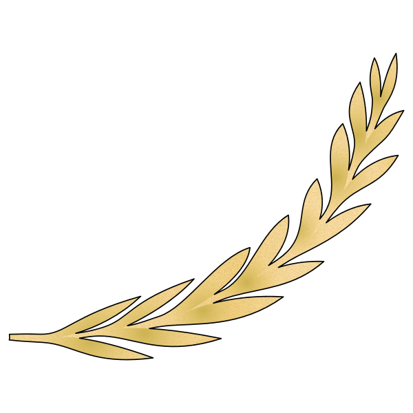 SVG Olive branch in yellow