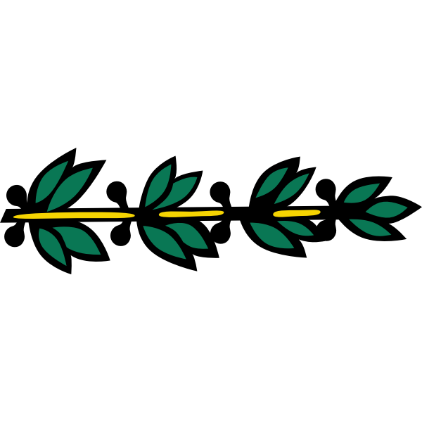 SVG Olive branch vector image