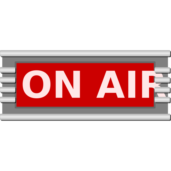 SVG On Air Sign