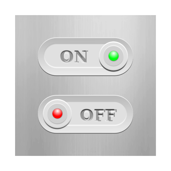 SVG On and off switches