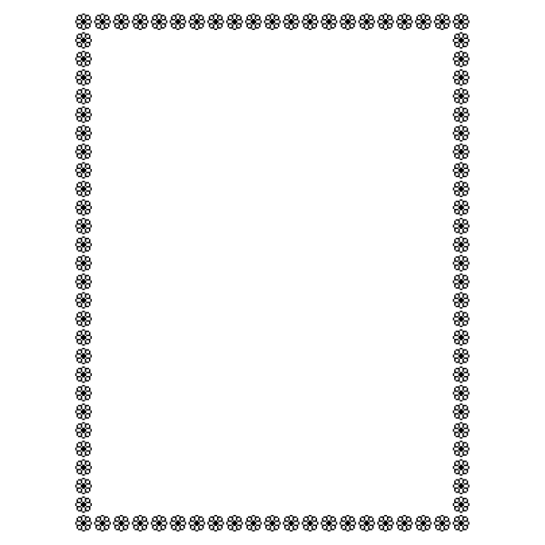 SVG One-bit flowers