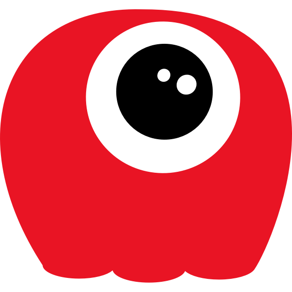 SVG One-eyed alien