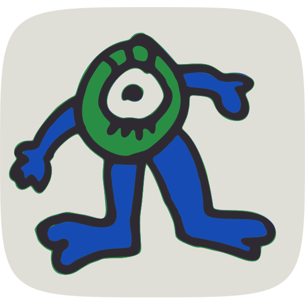 SVG one eyed monster