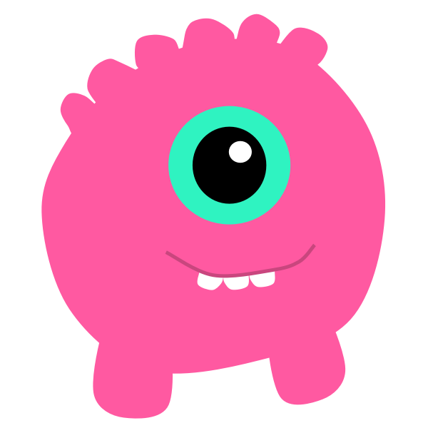 SVG One-eyed monster