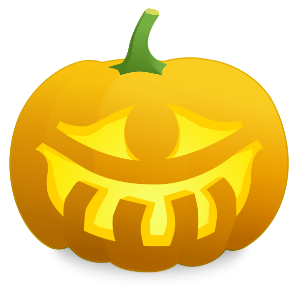 SVG One eyed pumpkin vector illustration