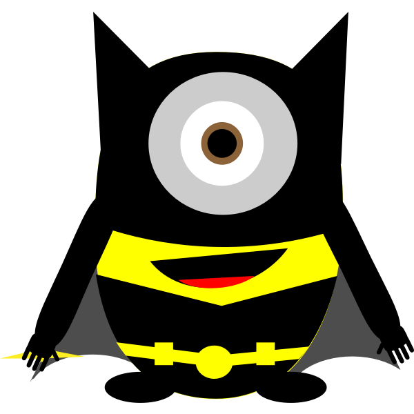 SVG One-eyed superhero