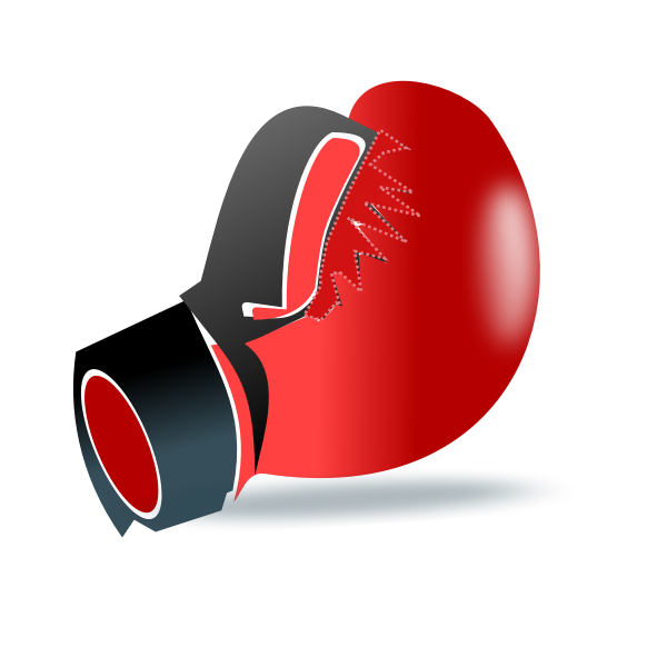 SVG One leather boxing glove vector clip art