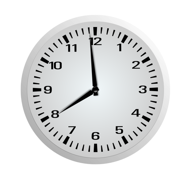 SVG One Minute Before Eight