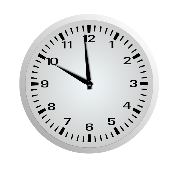 SVG One Minute Before Ten