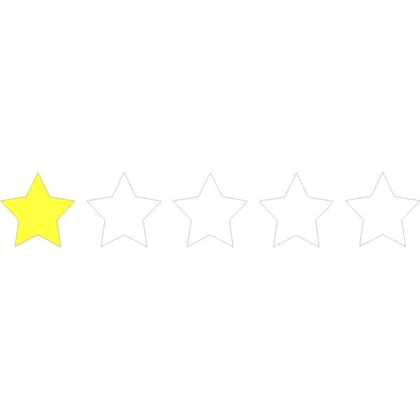 SVG one star rating