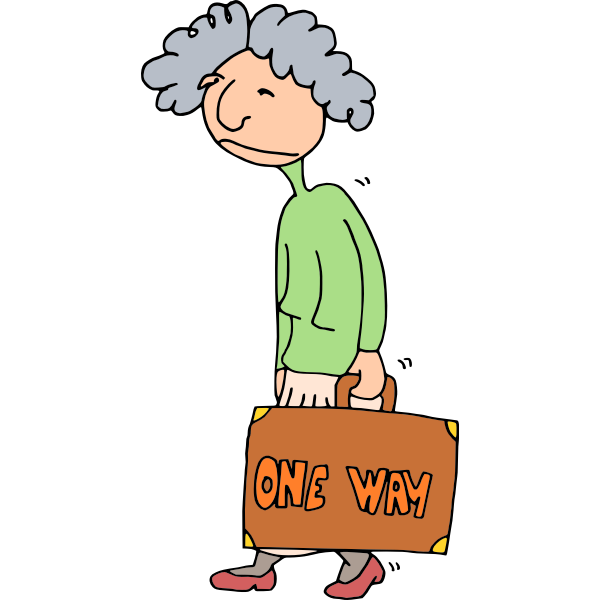 SVG One Way Woman
