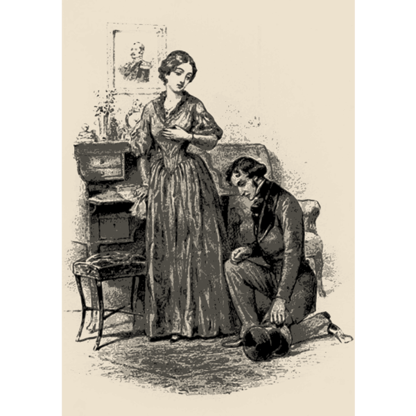 SVG Onegin proposes to Tatyana
