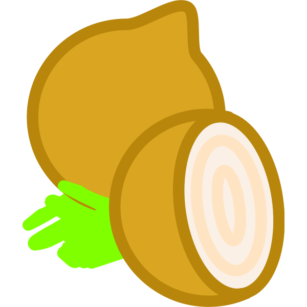 SVG Onion and a half