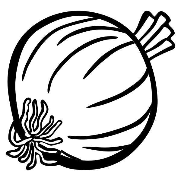 SVG onion - lineart