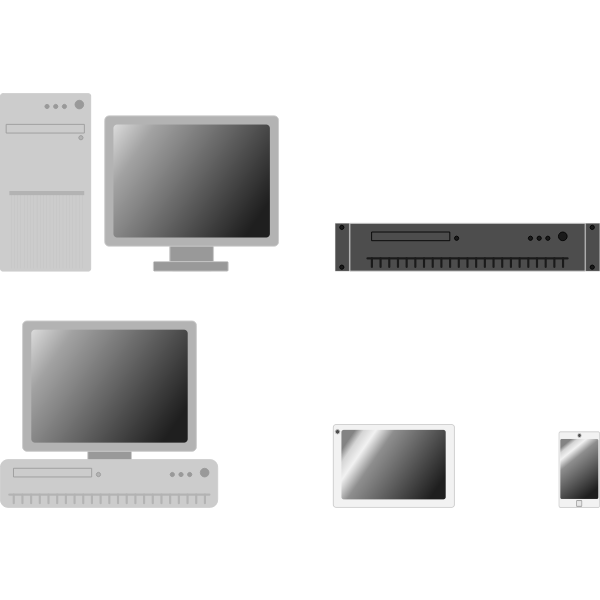SVG Online devices vector image