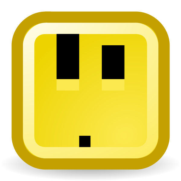 SVG Ooo confused smiley vector icon