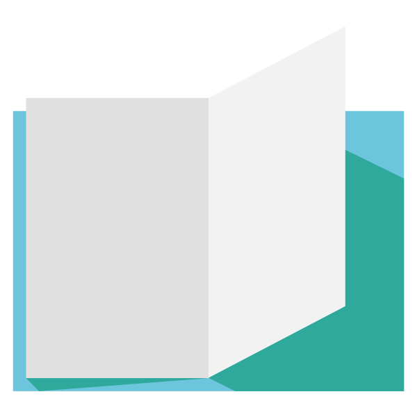 SVG Open book page vector image