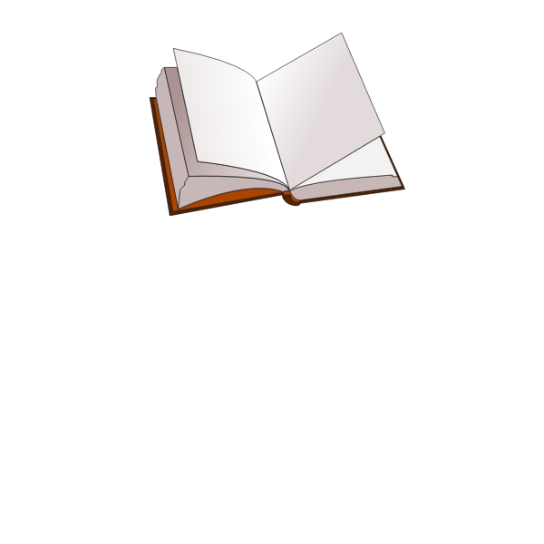 SVG Open book under light