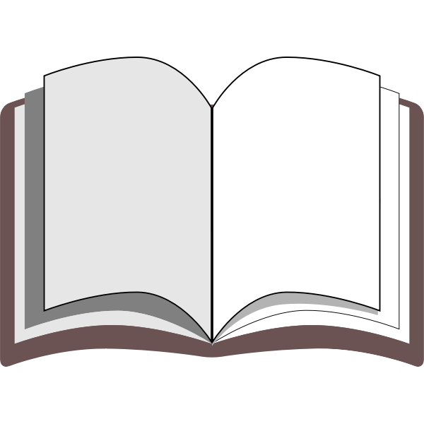 SVG Open book vector clip art