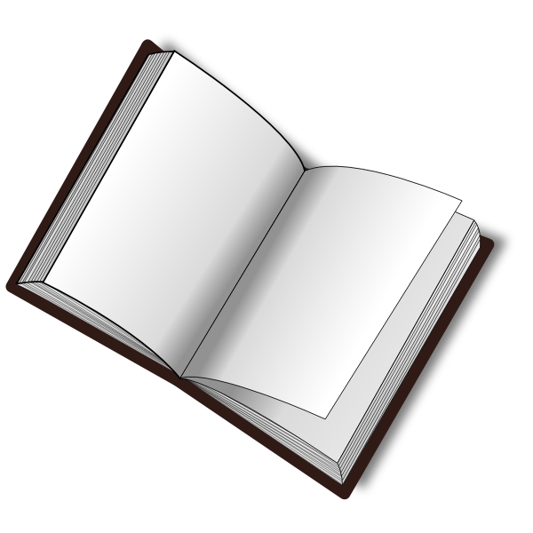 SVG Open book with shadow