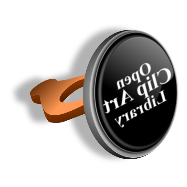 SVG Open clip art stamp vector image