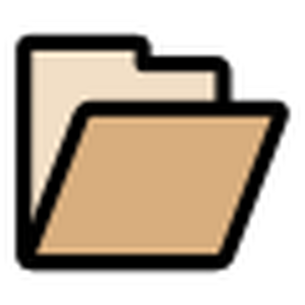 SVG Open folder icon