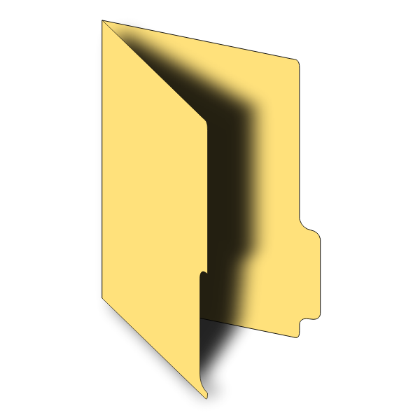 SVG Open folder vector graphics