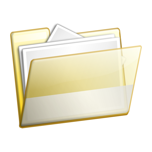 SVG Open folder vector image