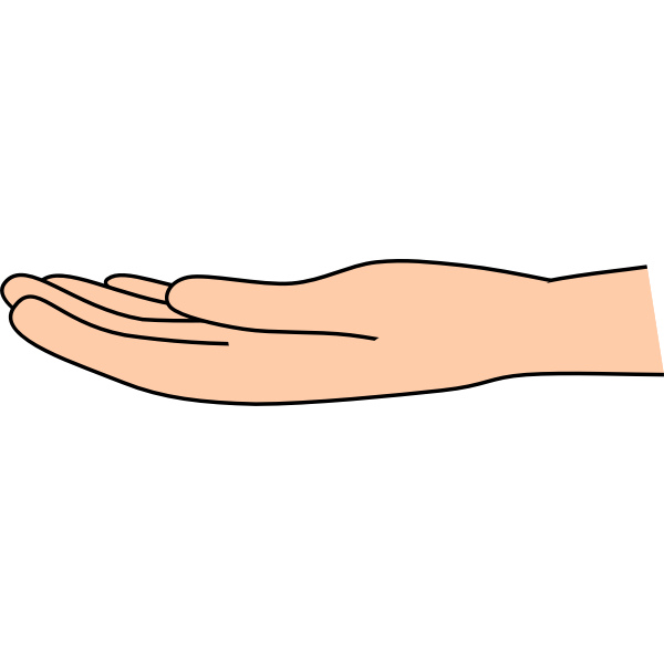 SVG Open hand palm