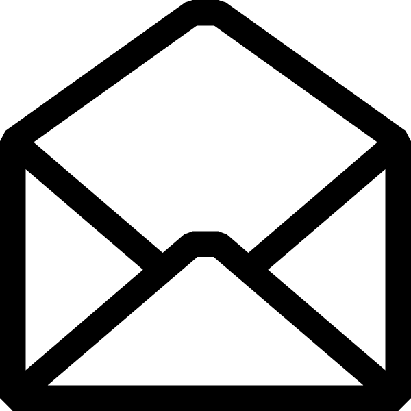 SVG Open letter vector icon