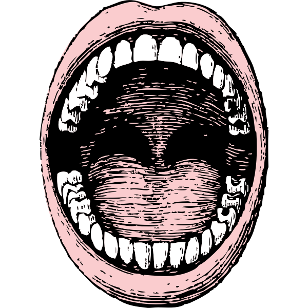 SVG open mouth