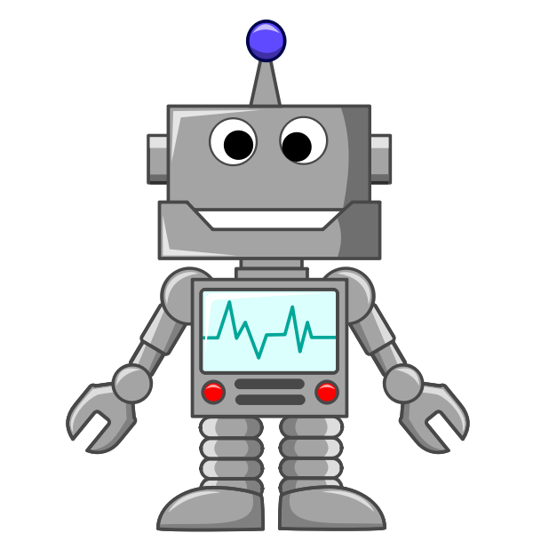 SVG Open-mouthed robot