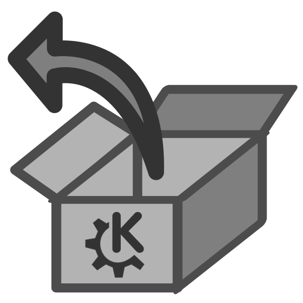 SVG Open package icon